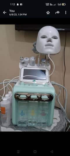 7 in one with LED Mask Hydra facial machine