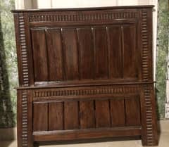 2 single bed same style same color Pure woden single bed new design