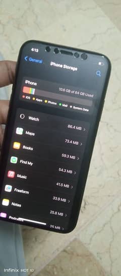 I phone x 64 gb black colour non pta condition 10/10