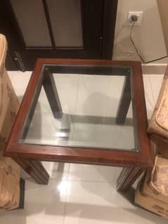 2 sofa side tables and 1 centre table for sale just like new