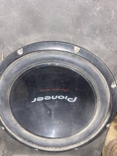 Pioneer woofer and 2chenal amplifier
