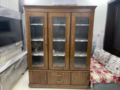 Wooden Showcase Cabinet Almari