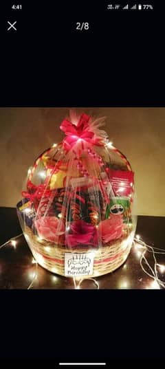 gift baskets for birthday /anniversary available