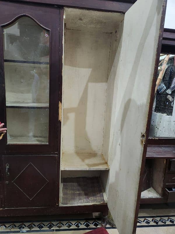 2 items 1st (Sowcase with attached cupboard) and 2nd (dressing table) 4