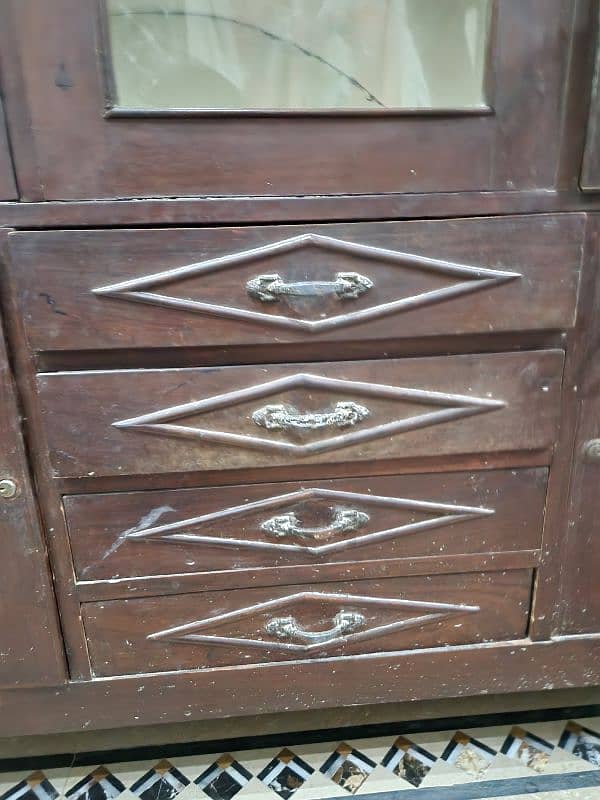 2 items 1st (Sowcase with attached cupboard) and 2nd (dressing table) 6