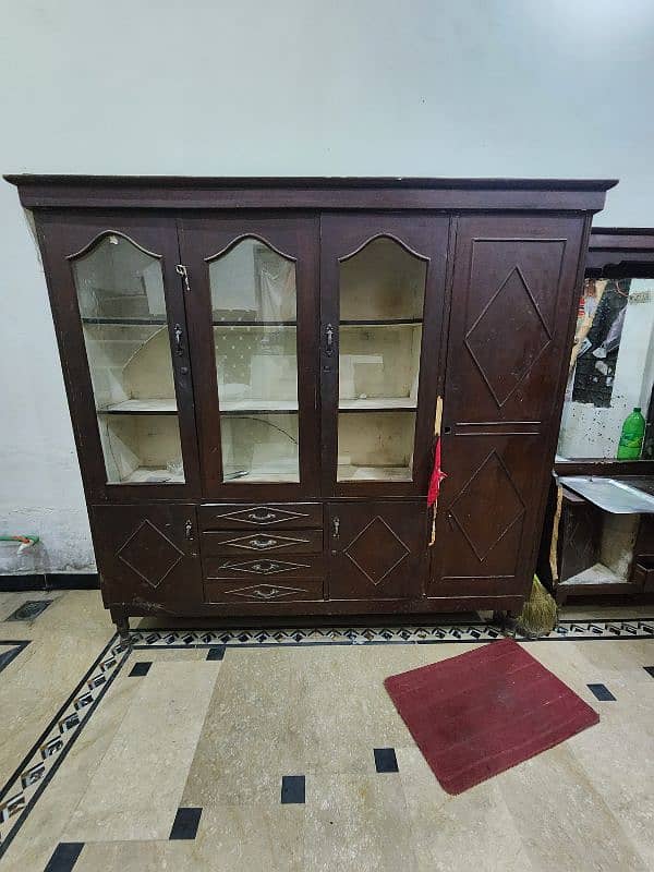 2 items 1st (Sowcase with attached cupboard) and 2nd (dressing table) 8