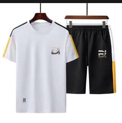 2 Pcs Men's Polyester Printed Track Suit