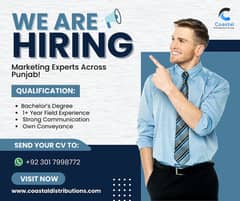  We Are Hiring – Marketing Experts Across Punjab!