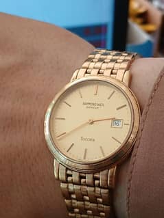 Raymond weil gold plated classy watch
