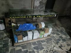 counter showcase mirror shishy wala