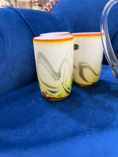 Chinese vintage Dalian Glass Co 1960s set