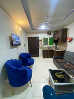 One bed fully furnished flat available for per day in prime location