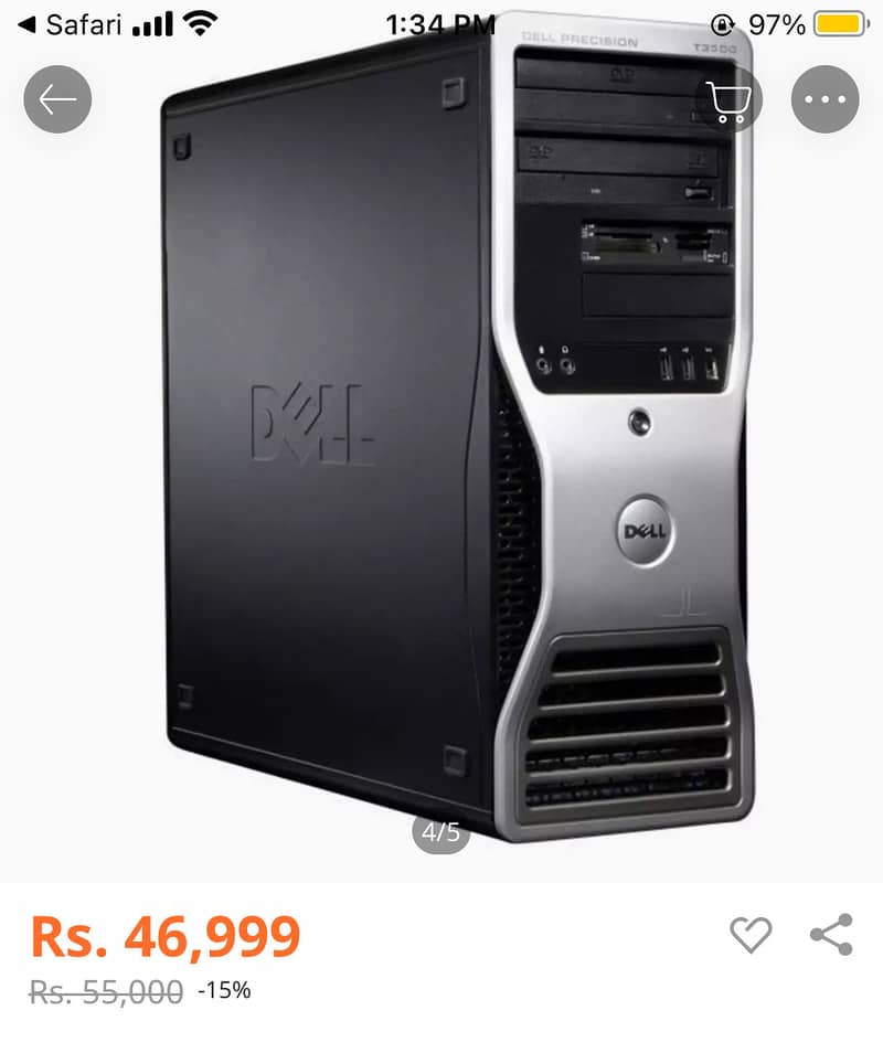 Dell T5400 8core 8 Cpu Better core i5 And core i7 8