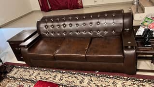5 seater leather sofa office use