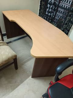 Dinning table and chairs Study table carpet and Geyser and other