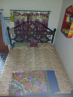 iron double bed