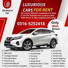 Rent a Car, Prado, BRV, Honda City, Altis, Grande, Alto, Audi, Civic