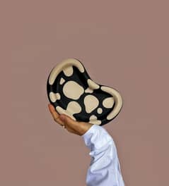 Moon Tray For Decoration, Jesmonite Tray, Large Size Tray