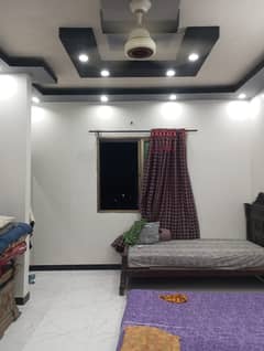SECTOR 11/A BEST FOR TWO FAMILIES, 04 BED D D PORTION,WEST OPEN, T- SHAPE, FULLY FURNISHED AIR AIRY, NORTH KARACHI