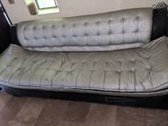Silver Black sofa set