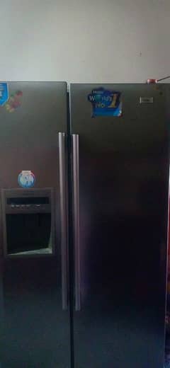 Haier double door dowlalnce fridge