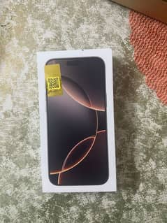 iphone 16 pro max PTA Approved box pack