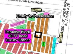 L - 3739 (40 FT Road + Corner) North Town Residency Phase - 01