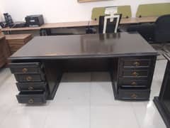 office table with side table