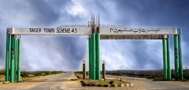 120 Sq. Yard. Sector 80/1 Taiser Town Phase1 Near By Norther By Pass & Garden City, Khi.