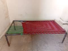 Best single bed charpai-5mm thick iron pipes