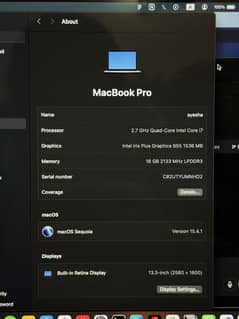Urgent Sale - Macbook Pro 2019 i7 16/256 - 116 cycle only