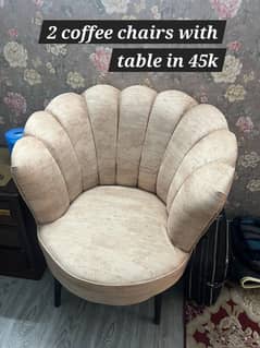 Coffee Chairs Set with Table