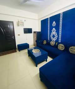 daily basis weekly basis one bad fully furnished luxury apertment available for rent gulberg greens islamabad