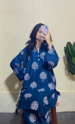 woman printed stitched summer clothes Fabric