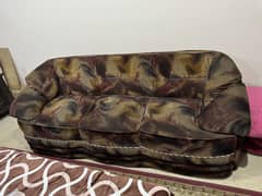 6 seater sofa set marroon (3+2+1+1)