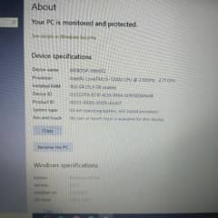core i5 7th Generation 16gb ram 256 SSD battery timing 4hr+