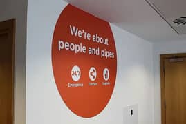 Wall branding Wall papers window blinds roller blinds wooden floor
