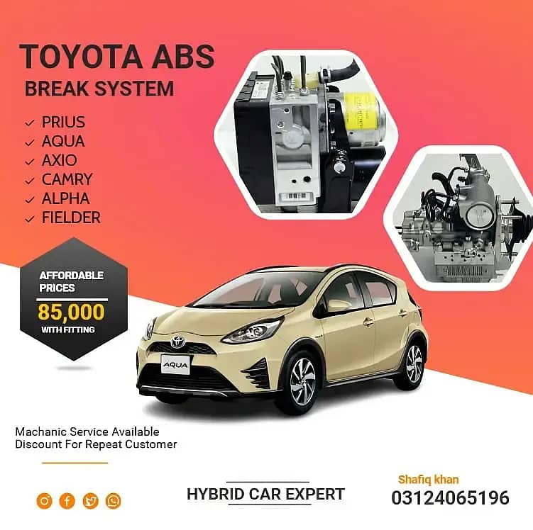 prius Abs unit Axio Abs unit aqua abs unit Alpha abs unit 9