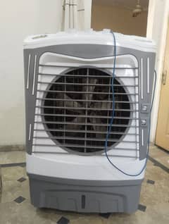 Room air cooler with ice box and solar system