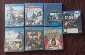 PS4 games Far cry 6 spider man miles morales call of duty