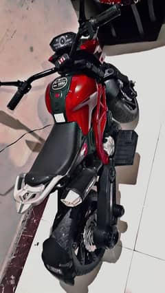 Red n black bike kids bike electric