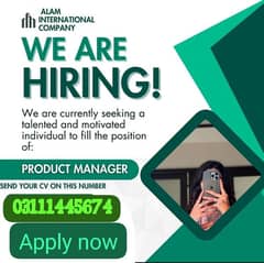 Full time work available For matric male's and females