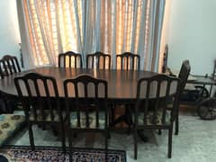 Dining table aur 8 chairs