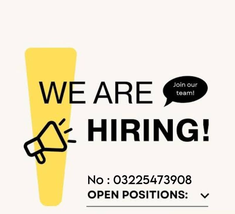 Full-time and part-time work available 1