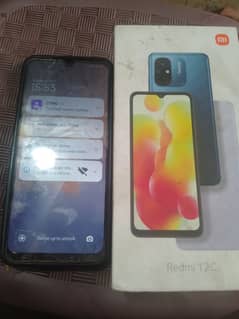 Redmi 12c blue clr all box