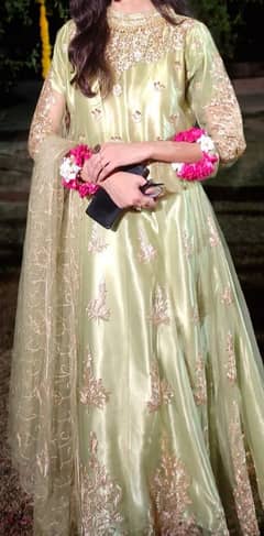 silk and net long maxi