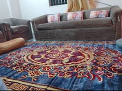 7 Seater Sofa set 3+1+1+1+1 grey colour. Ideal for drawing rooms