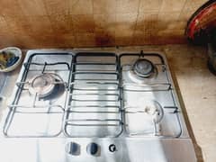3 burner built-in gas hobs Super asia good condition