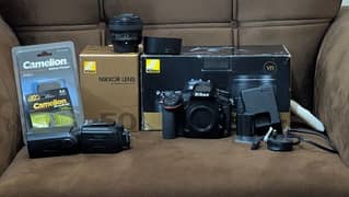 NIKON D750 + NIKON 1.8 G Lens + Flash Gun Bettry Cells + 2 Straps