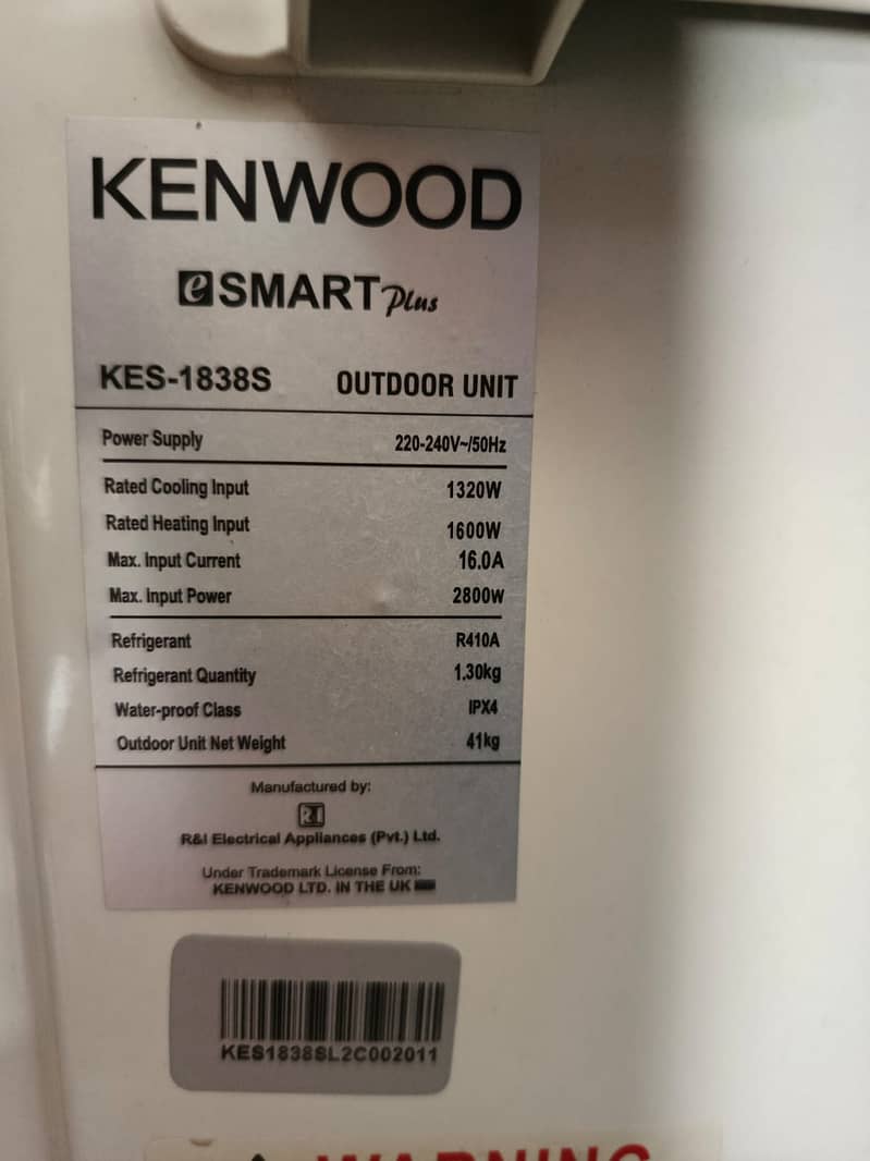 Kenwood 1838s eSmart Plus T3 inverter 2